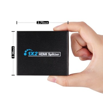 Splitter HDMI 1x2 FHD 1080 Rozdzielacz Rozgałęźnik