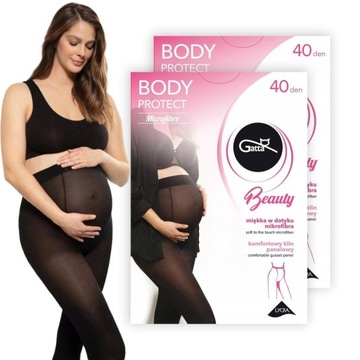 Rajstopy ciążowe microfibre Gatta Body 40 DEN 2 S