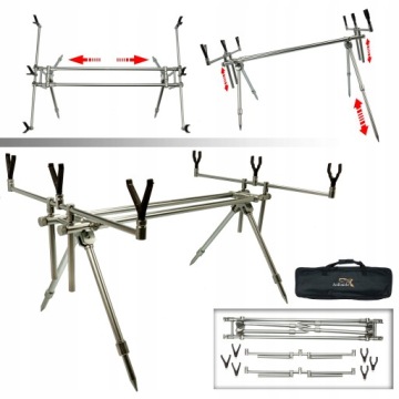 ПОДСТАВКА ДЛЯ РЫБАЛКИ ROD POD НА 3 ТВЕРДЫЕ УДОЧКИ HOKKAIDO