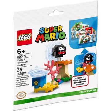 LEGO Super Mario - 30389 - Fuzzy i platforma z grz