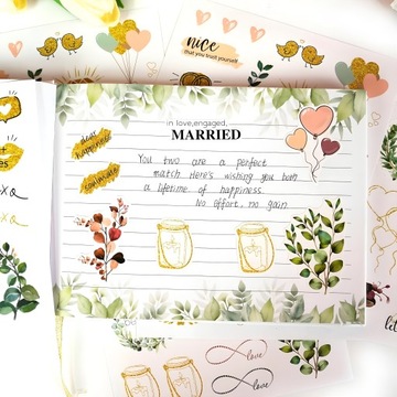 Самоадгезивные наклейки бронируют свадебный свадебный свадебный набор для свадьбы 240 ПК