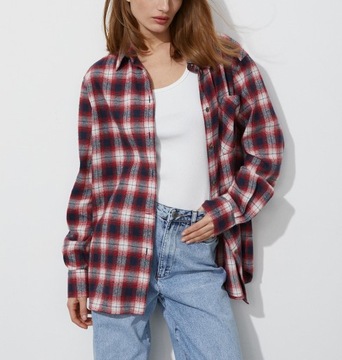 Women's Classic Oversize Plaid Shirts 100% Cotton