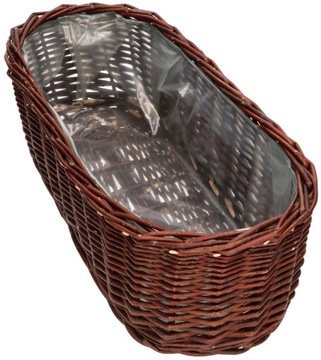 КОРЗИНА, ПЛЕТЕНЫЙ ЦВЕТОЧНЫЙ ГОРШОК, КРЫШКА 50, ДЕРЕВЯННАЯ КОРЗИНА