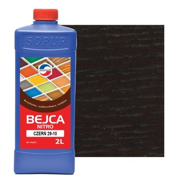 Bejca nitro SOPUR czerń 29-10 2l do drewna 2910