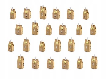 KALENDARZ ADWENTOWY KRAFT DOMKI Z PAPIERU ADWENT