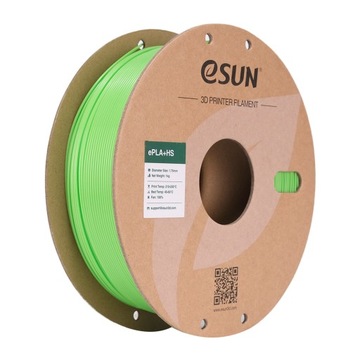 eSun PLA+HS Filament groszkowy zielony 1.75mm 1kg papierowa szpula