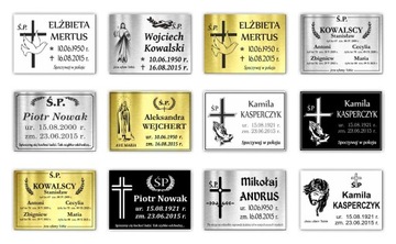 Tablica TABLICZKA NAGROBNA NA WYMIAR 100 cm2 GRUBA