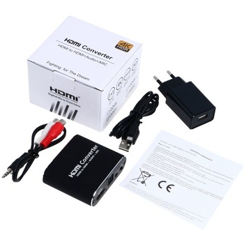 ЦАП HDMI-HDMI +аудио ARC-конвертер PS4 Blu-ray DVD Xbox TV ПК