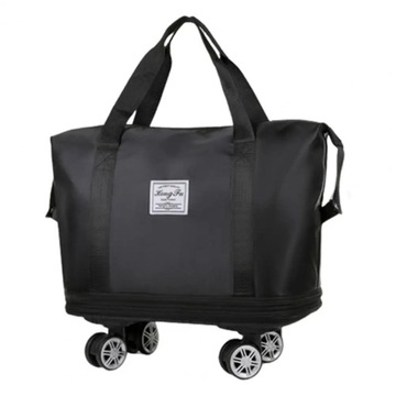 БОЛЬШАЯ ДОРОЖНАЯ СПОРТИВНАЯ СУМКА, СКЛАДНАЯ, РАСШИРЯЕМАЯ НА КОЛЕСАХ, ДЛЯ САМОЛЕТА