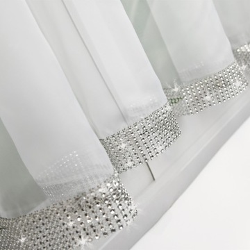ШТОР ГОТОВЫЙ ШТОР ВУАЛЬ ЛЕНТА ЦИРКОНИЙ БРИЛЛИАНТЫ
