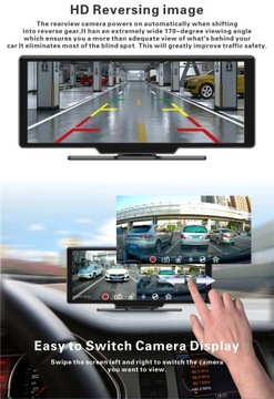 Горячий продавец 4K 10-дюймовый портативный монитор камеры ADAS Carplay