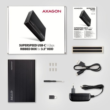 Внешний корпус для HDD 3,5' SATA3 алюминий USB3.2