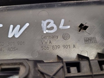 LIŠTA DVEŘE ZADNÍ LEVÝ STRANA VOLKSWAGEN GOLF 7 2015 5G6839901A