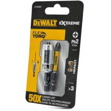 Набор ударных бит для отверток PH2, держатель из 3 шт.