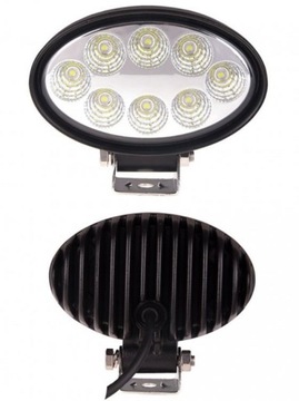 РАБОЧАЯ ЛАМПА 8 LED ОВАЛЬНАЯ ГАЛОГЕННАЯ 12-24В для трактора