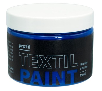 FARBA do malowania TEKSTYLI ciemnych 150ml granat