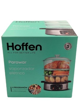 Parowar Hoffen TS-9688-2 8,5 l czarny 900 W