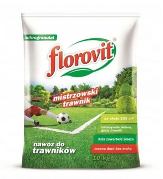 Nawóz mistrzowski trawnik Florovit 10 kg wydajny