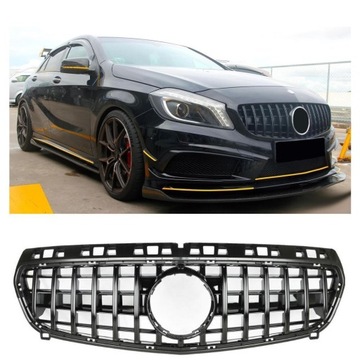 ATRAPA GRILL MERCEDES A W176 PANAMERICANA AMG GT NOWY CZARNY POŁYSK