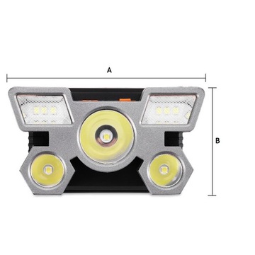 НАГОЛОВНЫЙ ФОНАРЬ 5 светодиодов МОЩНЫЙ XPE USB-АККУМУЛЯТОР