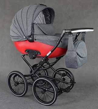 КЛАССИЧЕСКАЯ МНОГОФУНКЦИОНАЛЬНАЯ ДЕТСКАЯ КОЛЯСКА 3В1 В РЕТРО <ИНДИВИДУАЛЬНАЯ>