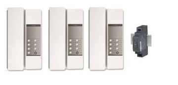3x Interkom słuchawkowy Commax TP-6RC zasilacz HDR-15-12 szpital magazyn