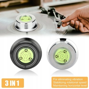GRAMOFON STABILIZATOR DYSKU WAGI LP 50HZ,czarny