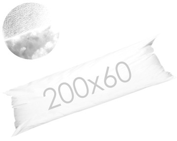 Poduszka 60x200 cm, wkład 200x60 bardzo duża poduszka na całe łóżko REM sen