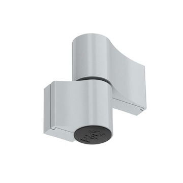 SREBRNY zawias do drzwi ALUMINIOWYCH furtki włazu regulowany 67 mm