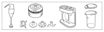 Миксер Zepter MixSy VO-022-K, многофункциональный набор