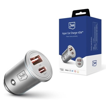 Ładowarka samochodowa , USB typ C 3mk 4,5 mA