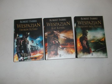 Robert Fabbri 3x WESPAZJAN Trybun Rzymu + Kat Rzymu + Fałszywy Bóg Rzymu
