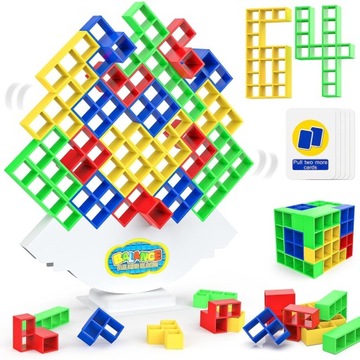 Tetra Tower Zabawka Do Balansowania Układanie Gry Montessori Dla Dzieci