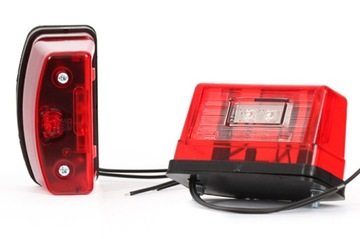 Lampa rejestracji LED do przyczepy lawety busa naczepy ciężarówki W55 247