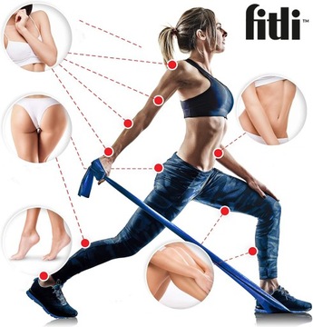 РЕЗИНОВАЯ ПЛОСКАЯ ЛЕНТА ДЛЯ РЕАБИЛИТАЦИИ Эспандер для упражнений 2 м