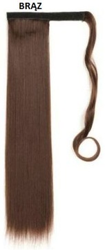 ПРИКРЕПЛЕННЫЙ коричневый хвост PONY 60см типа НАТУРАЛЬНЫЙ