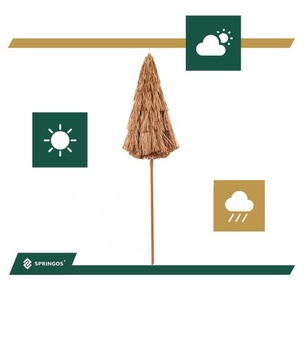 БОЛЬШОЙ ГАВАЙСКИЙ ПЛЯЖНЫЙ САДОВЫЙ ЗОНТ 160 СМ, РАЗБИВАЮЩИЙСЯ ДЛЯ САДОВ НА БАЛКОНЕ, ТЕРРАСЕ