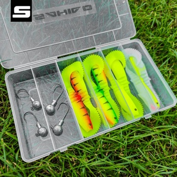 НАБОР ПРИМАНКИ Sahido KILLER BITER NEON SET 11CM ЩУКА СУД СОМ