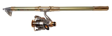WĘDKA GOLD 3,6 m KOŁOWROTEK FL AD 3000R 9+1 BALL