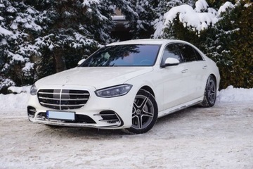 Mercedes Klasa S W223/V223 Sedan 2.9 400d 330KM 2021 Mercedes-Benz Klasa S SalonPL, AMGLine, 4Matic, Tylna os skretna, ACC, Kam