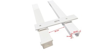 Двойной потолочный карниз, ЧЕРНЫЙ, карнизы, алюминиевый потолочный карниз, 220 см