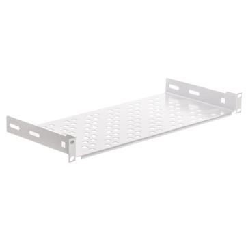 Półka 19'' 1U 200mm, Netrack, mocowanie 2xRACK, szara