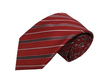KRAWAT MĘSKI KLASYCZNY ELEGANCKI CZERWONY K5