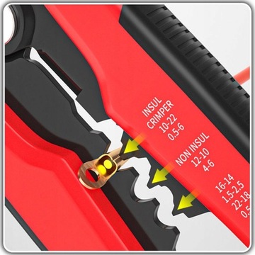 ZESTAW ŚCIĄGACZ IZOLACJI ZACISKARKA PRASKA SZEŚCIOKĄTNA DO TULEJEK 1900 SZT