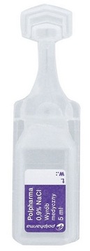 POLPHARMA 0,9% NACL SÓL FIZJOLOGICZNA DO INHALACJI 10 AMPUŁEK X 5 ML