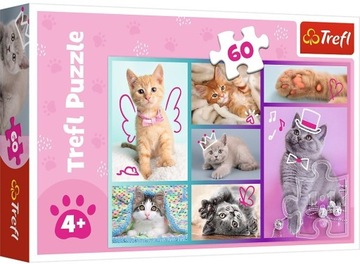 Puzzle 60 elementów SŁODKIE KOTKI Trefl