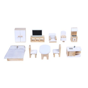 Кукольный домик с мебелью Резиденция Эмма ECOTOYS