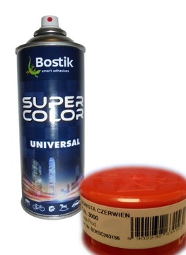 Farba w sprayu BOSTIK RAL3000 ognista czerwień 400