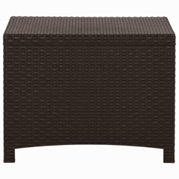 vidaXL Garden Box 60x54x41 см ПП Ротанг Коричневый