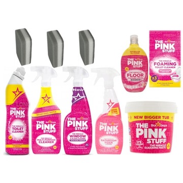 Zestaw Do Czyszczenia Łazienek, Okien, Podłóg i Uniwersalny The Pink Stuff